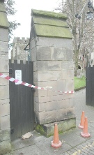2007, gatepost damage