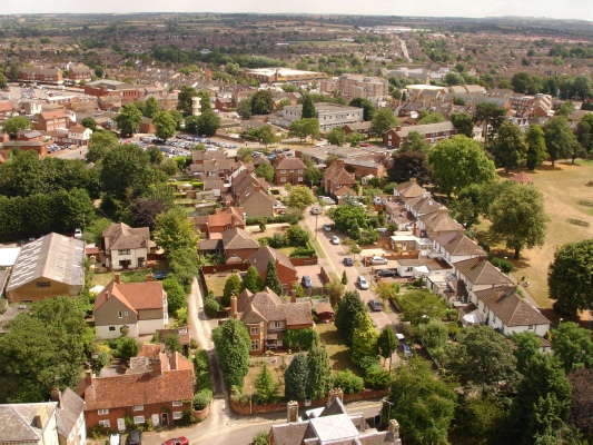 Taken during repairs in 2010, looking east